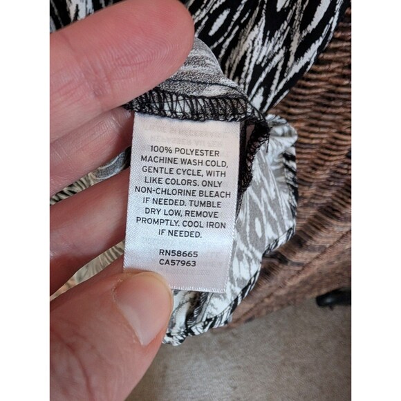 NWT Halogen Ikat Print Tank Dress Womens 3X Flowy Lightweight Office Work Party - Picture 7 of 7